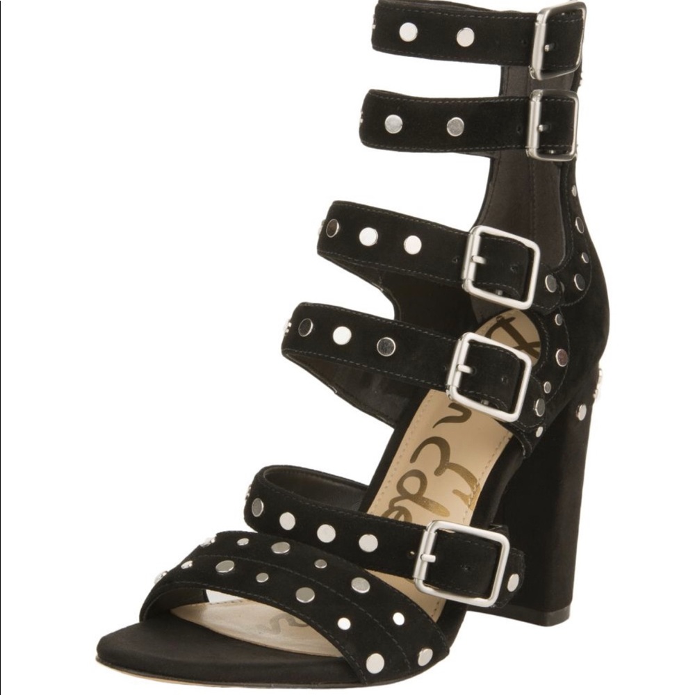 Sam Edelman York Black Stud Heels size 10